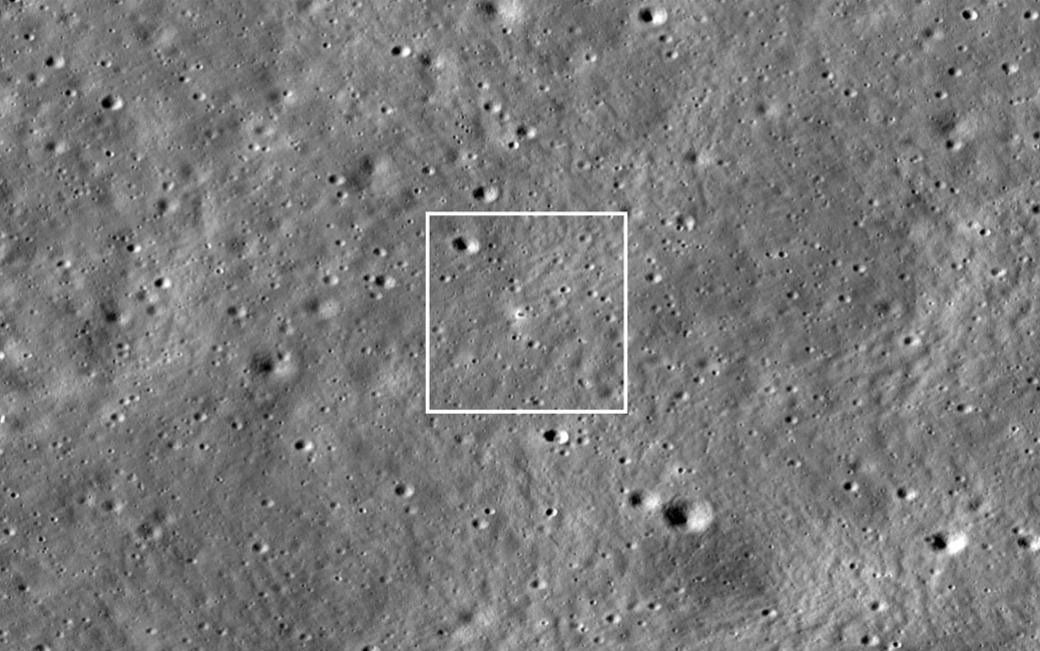 NASA shares image of India`s Vikram lander on Moon
